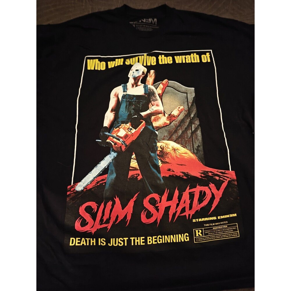 Men's XL Black Who Will Survive the Wrath of Slim Shady Limited Ed Shirt